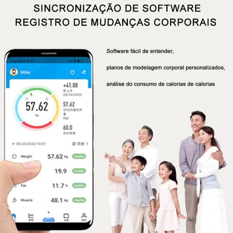 Balança Bioimpedância Digital Bluetooth Corporal - Imagem 3