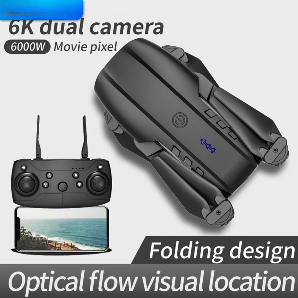 UAV E99 Dobrável com Fixação de Altitude, Controle Remoto de 4 Eixos e Fotografia HD 4K - Imagem 4