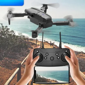 UAV E99 Dobrável com Fixação de Altitude, Controle Remoto de 4 Eixos e Fotografia HD 4K